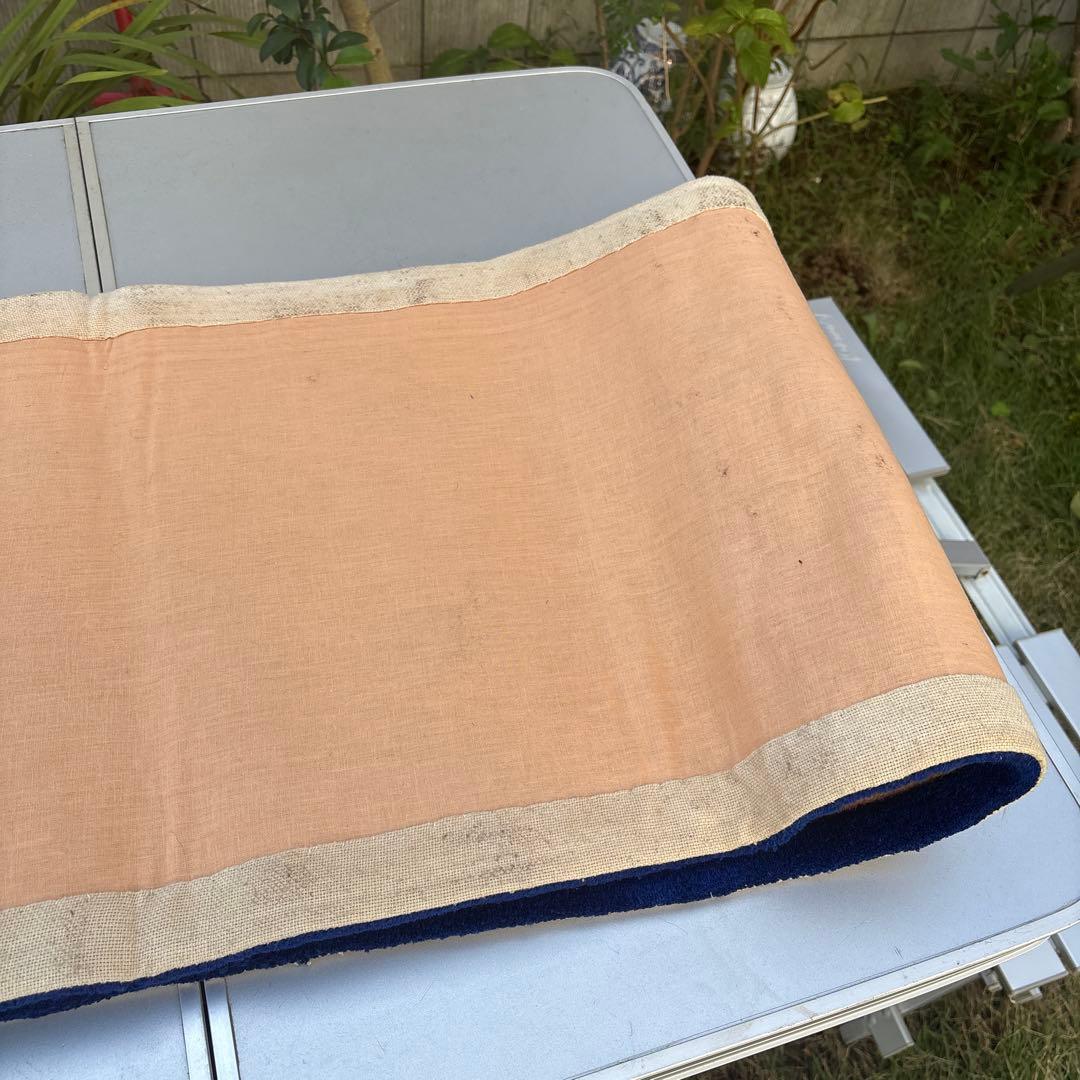 Y*Y様 ヴィンテージ 中国段通 ウール ラグ 玄関マット カーペット 花柄