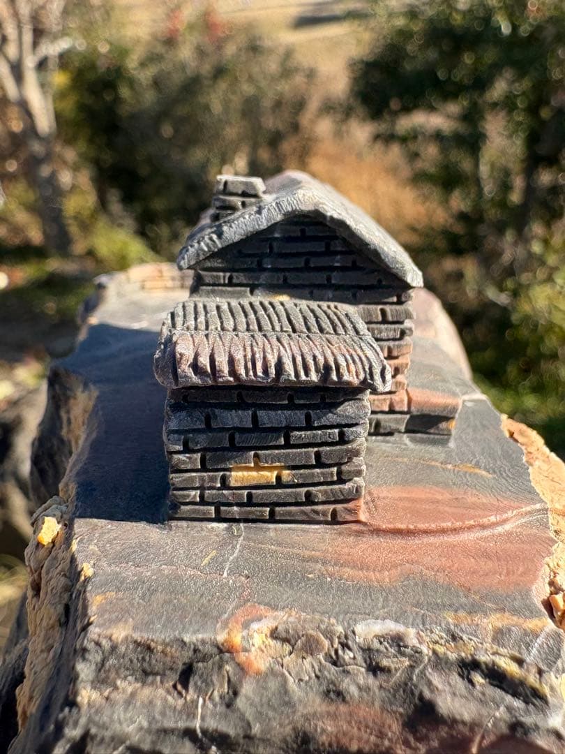 ❤️可愛い　景石　霊璧石　1.1kg ✳手彫り 細工　 水槽　天然石　カービング