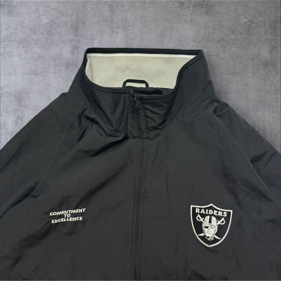 Reebokリーボック × RAIDERSレイダースNFLナイロンジャケット