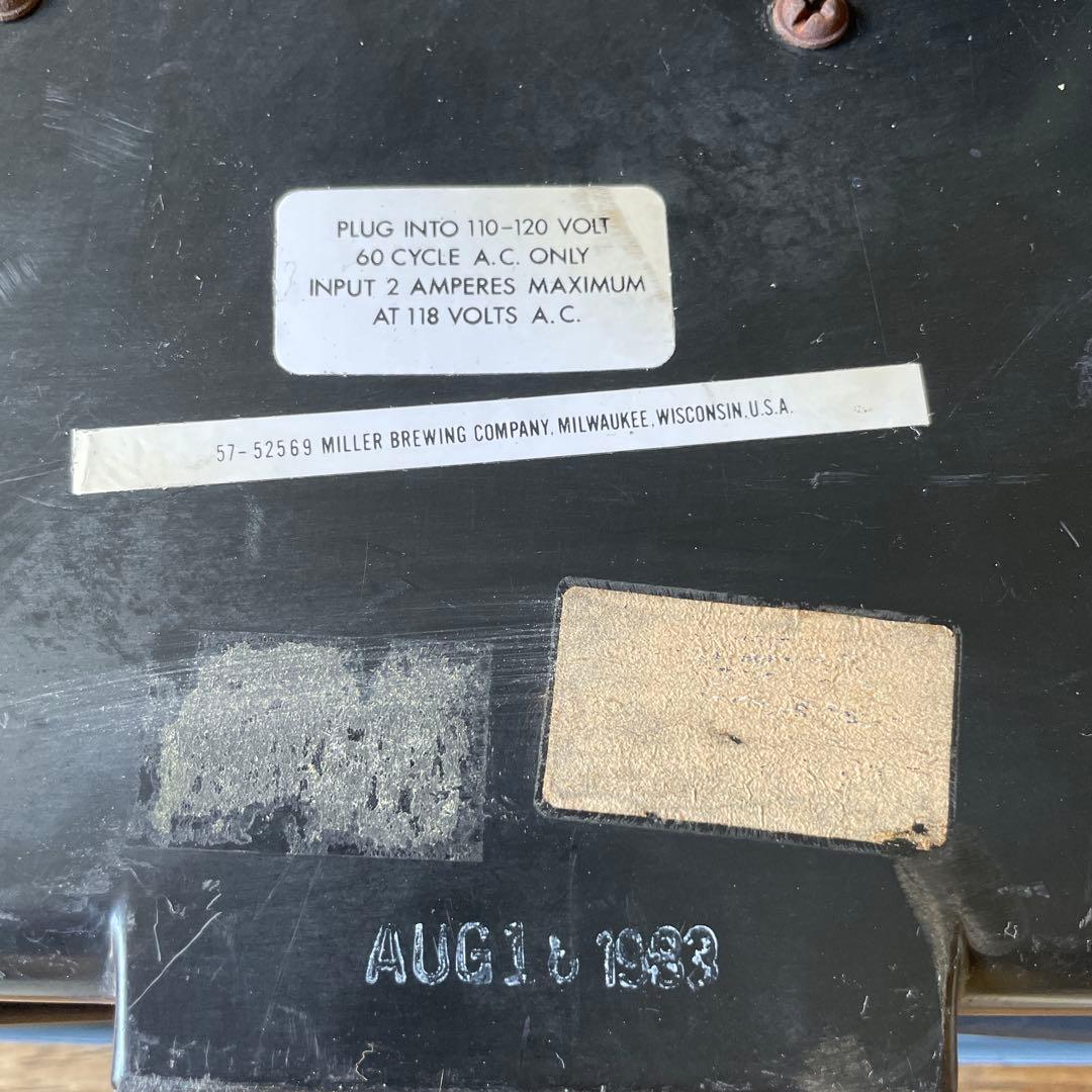 80's ヴィンテージ Miller Lite Beer ライトサイン 看板