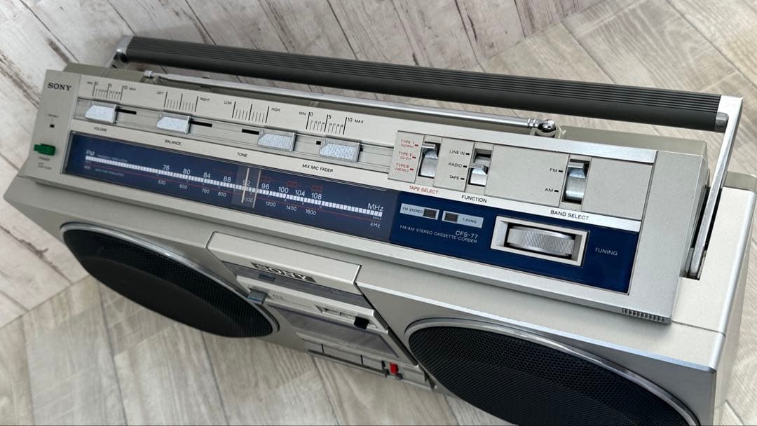 動作品・Bluetooth 付き SONY ソニー ラジカセ CFS-77ラジオ