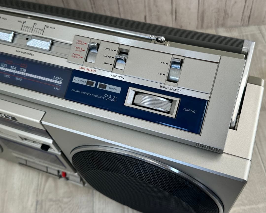 動作品・Bluetooth 付き SONY ソニー ラジカセ CFS-77ラジオ