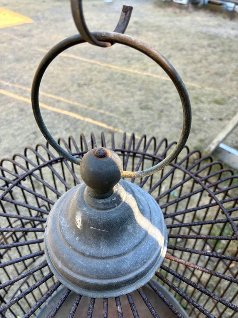 インダストリアル　ヴィンテージ　シャビー　鳥籠　鳥カゴ　店舗什器　アイアン　鉄