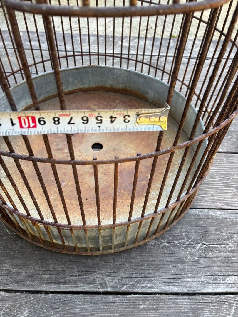 インダストリアル　ヴィンテージ　シャビー　鳥籠　鳥カゴ　店舗什器　アイアン　鉄