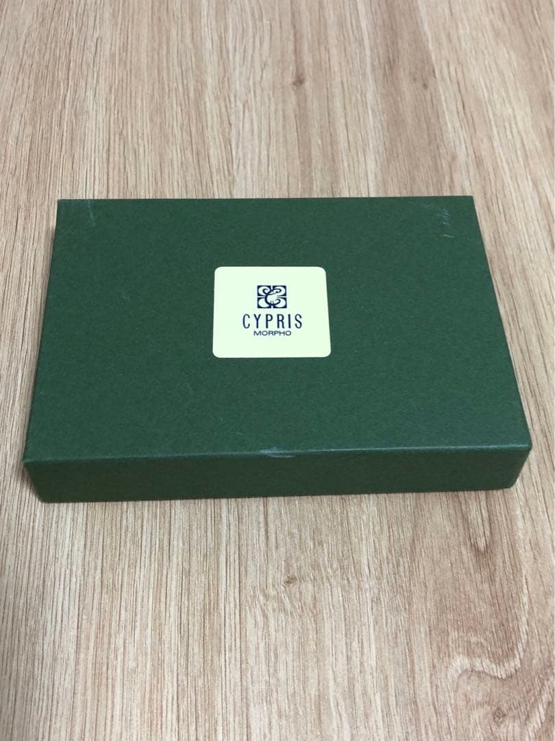 【再値下げ【新品•未使用】CYPRIS ネイビー レザー 名刺入れ（保証書付き）