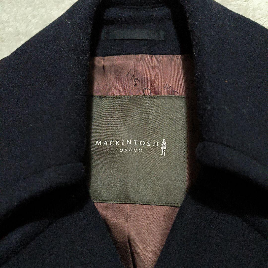 最終値下げ　極美品　マッキントッシュ　ネイビー ダブルブレスト ウールコート