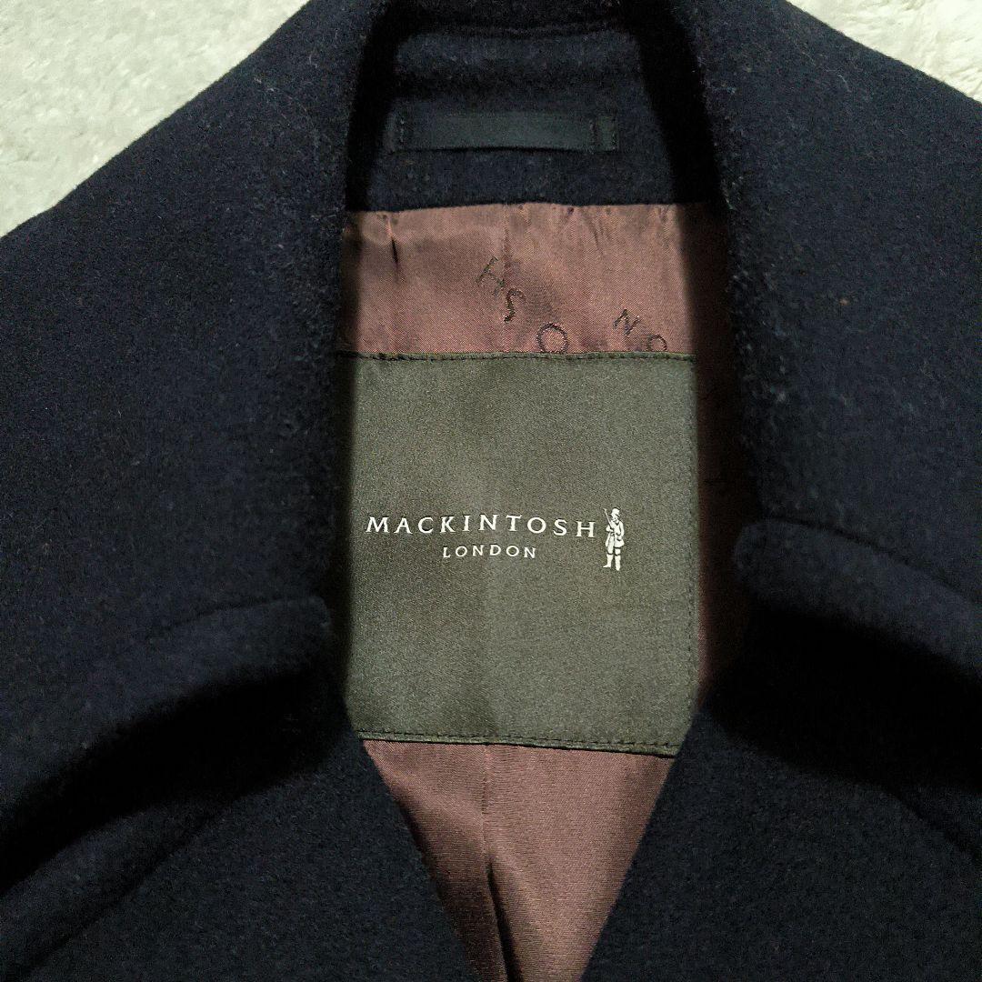 最終値下げ　極美品　マッキントッシュ　ネイビー ダブルブレスト ウールコート