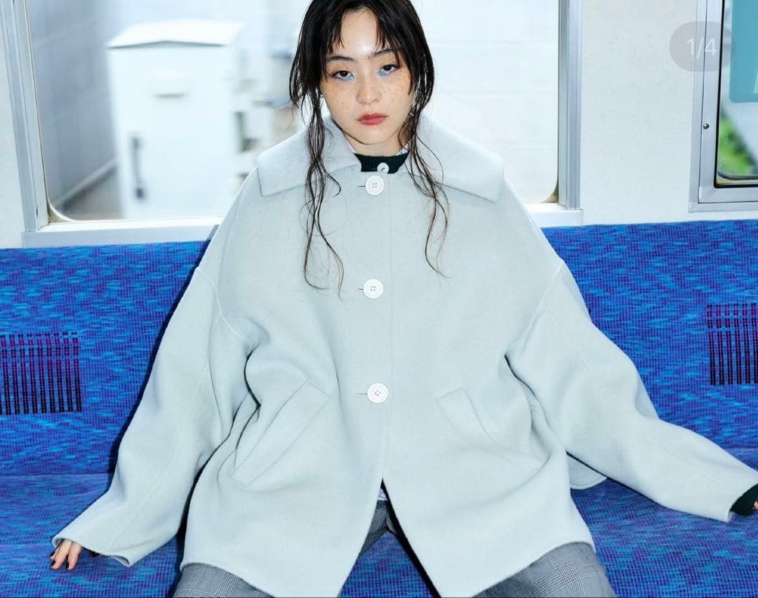 新品未使用【ENFOLD】FLAT-COLLAR COAT 36