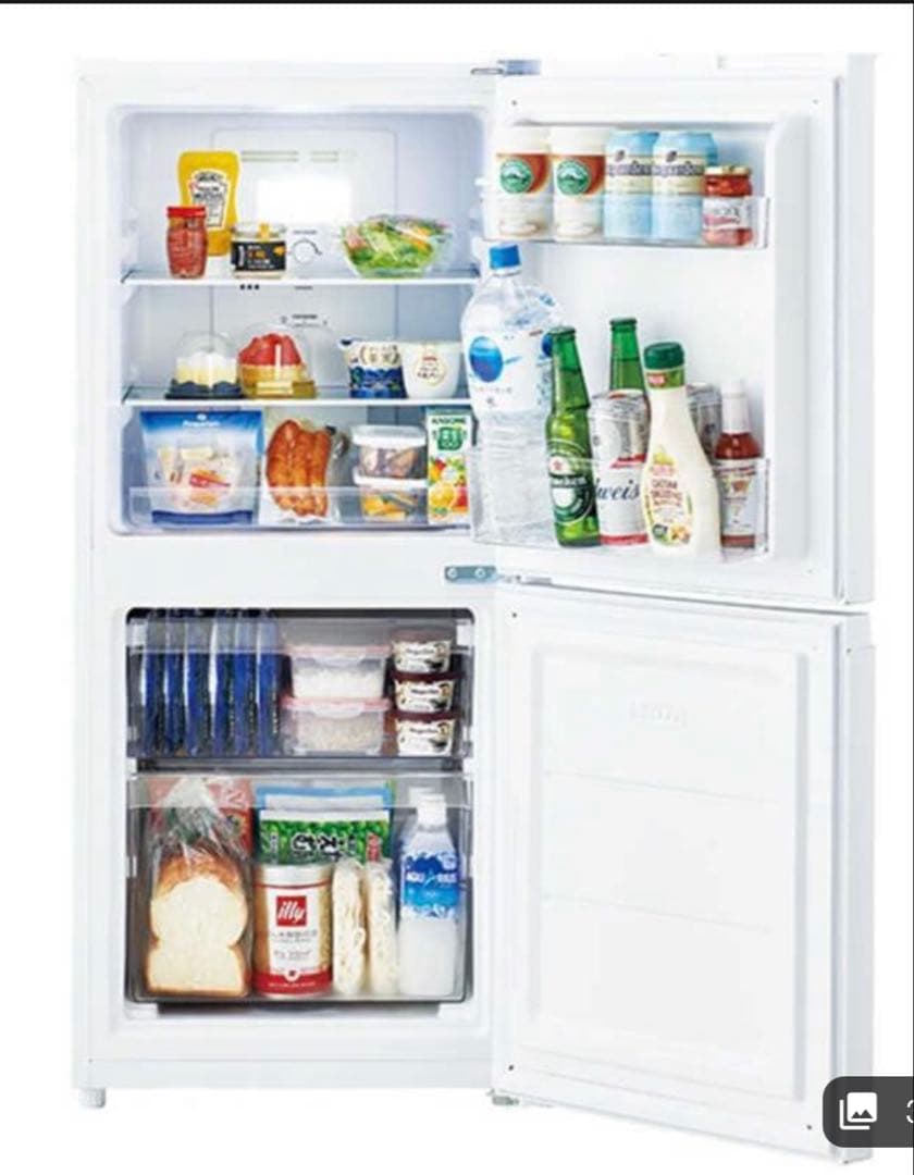 ２０２３年　Haier 121L 冷凍冷蔵庫 JR-NF121B-W