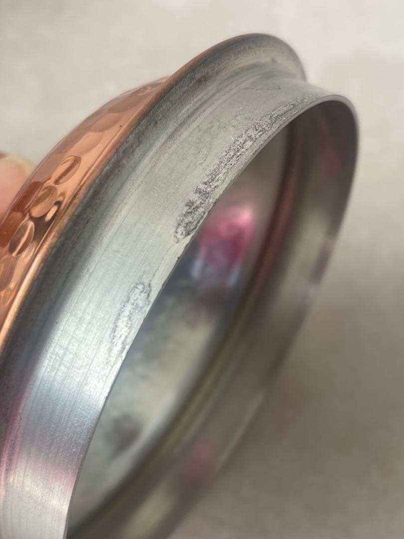 未使用　島本製作所　銅製槌目 コッパーケトル 1.6L