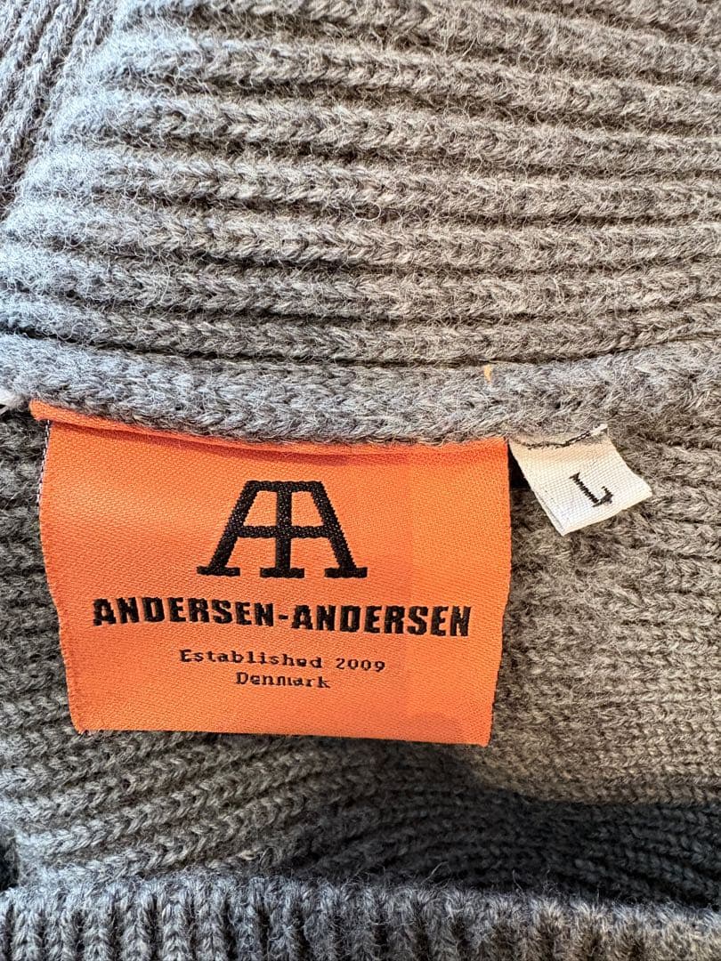 アンデルセンアンデルセン 5G クルーネックニット グレー L