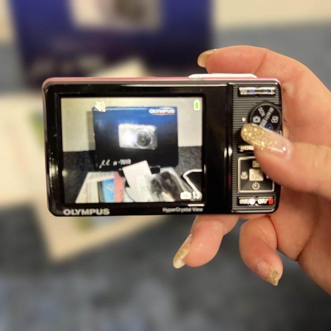 OLYMPUS μ-7010 ピンク デジタルカメラ