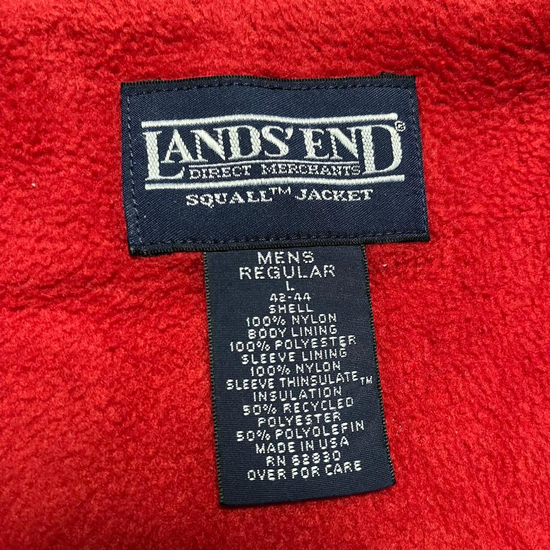 90s LANDS’END シェルドシンチラ ジャケット 企業ロゴ USA製