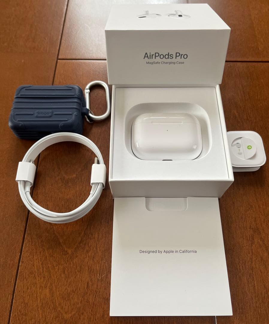 m.AirPods Pro 箱付 付属品完備 ケース付