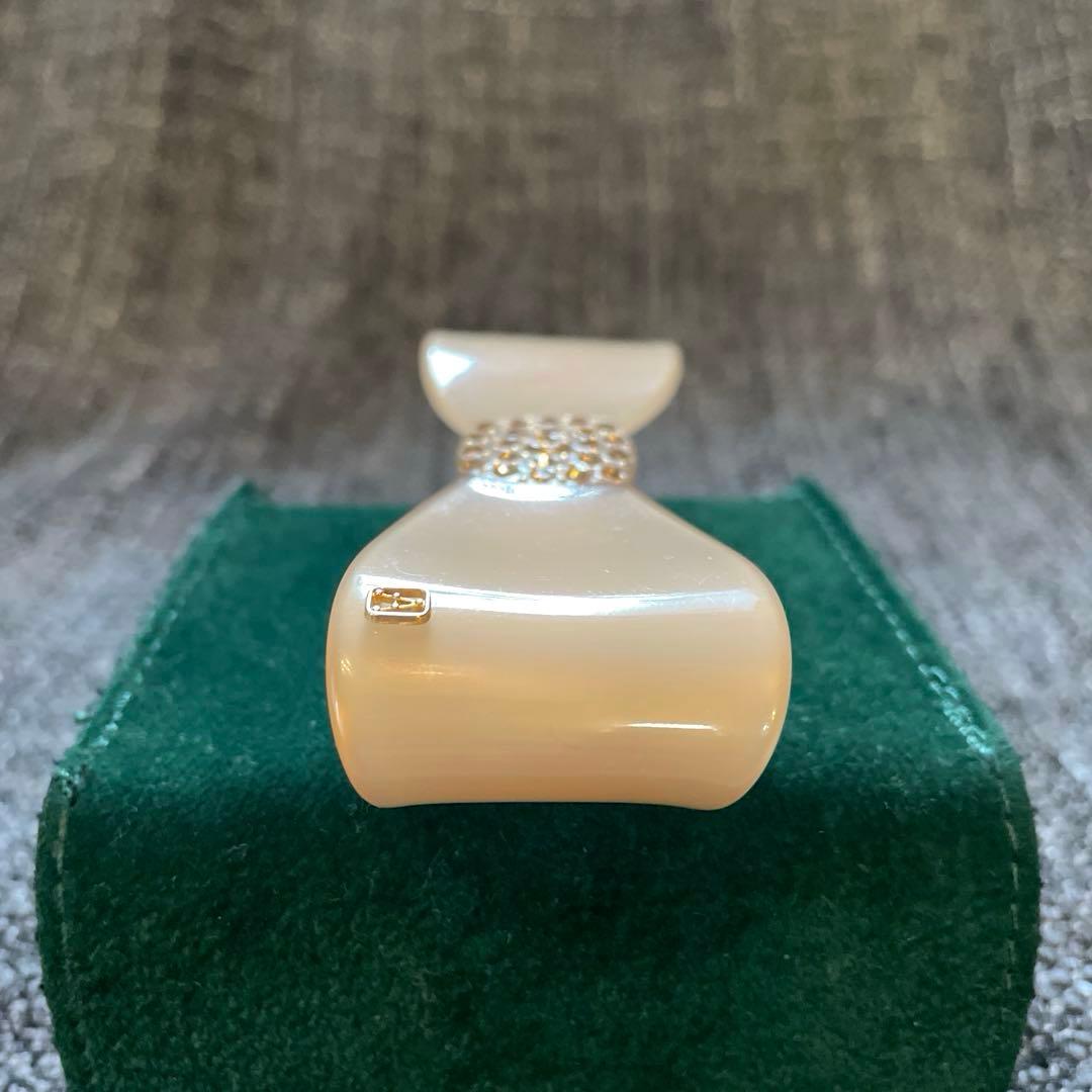 ななな美品☆フランス製 アレクサンドルドゥパリ ストーン装飾 バレッタ☆