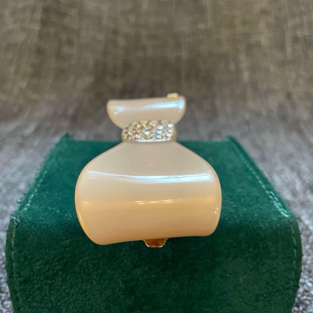 ななな美品☆フランス製 アレクサンドルドゥパリ ストーン装飾 バレッタ☆