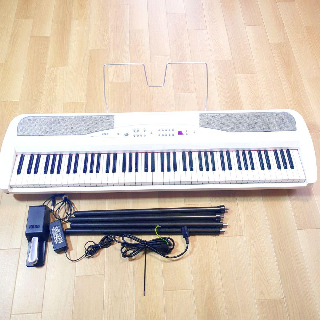 KORG SP-280-WH 電子ピアノ ホワイト 美品 88鍵盤 付属品多数