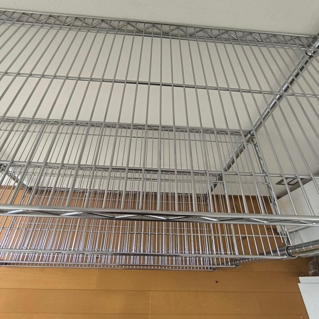 【ラスト1！120cm】スチールラック 5段 シルバー 棚板1枚追加 値引き可