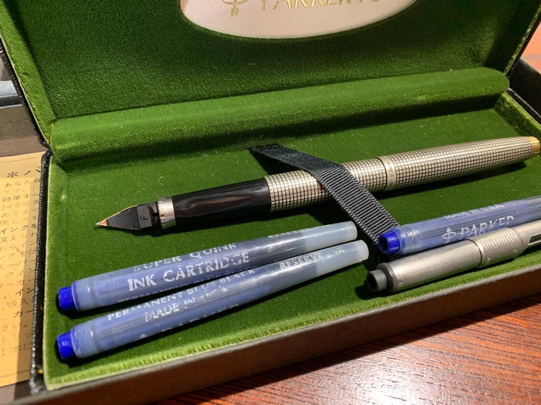 パーカー75シズレ 万年筆　スターリングシルバー純銀軸 極美品