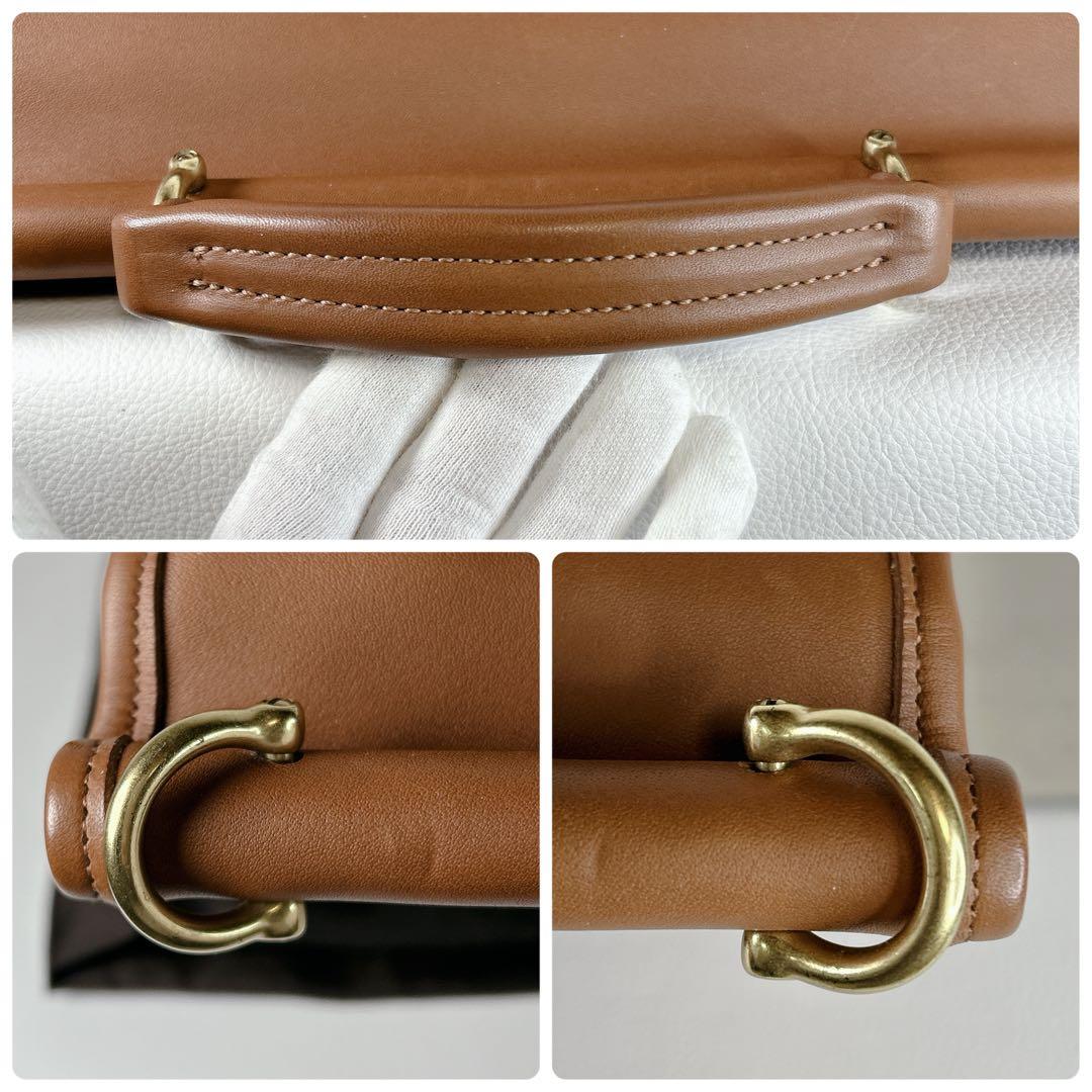 未使用 COACH オールドコーチ レザー ビジネスバッグ 2wayブラウン