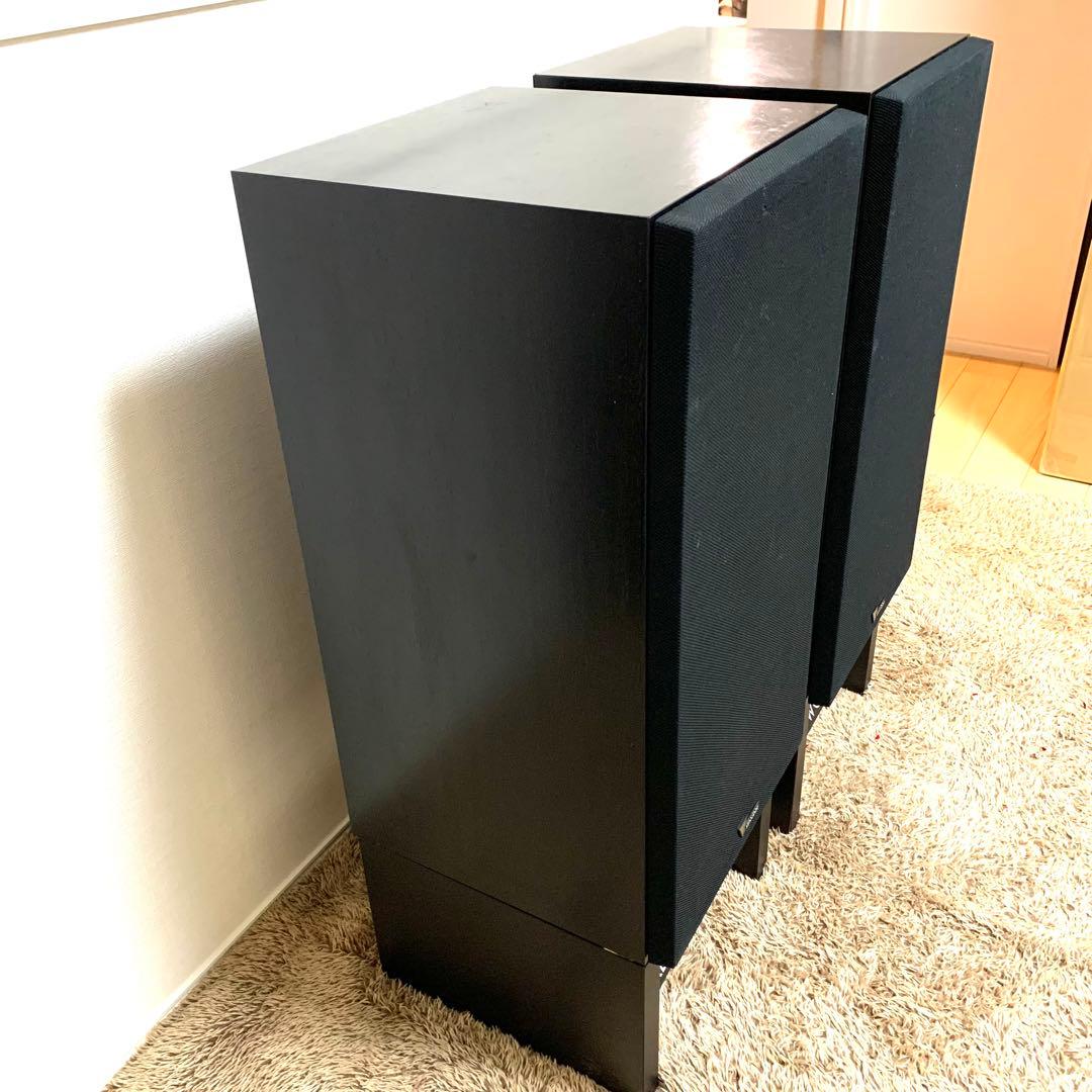 送料無料 KENWOOD LS-880A 純正スタンド付 3WAYスピーカーペア