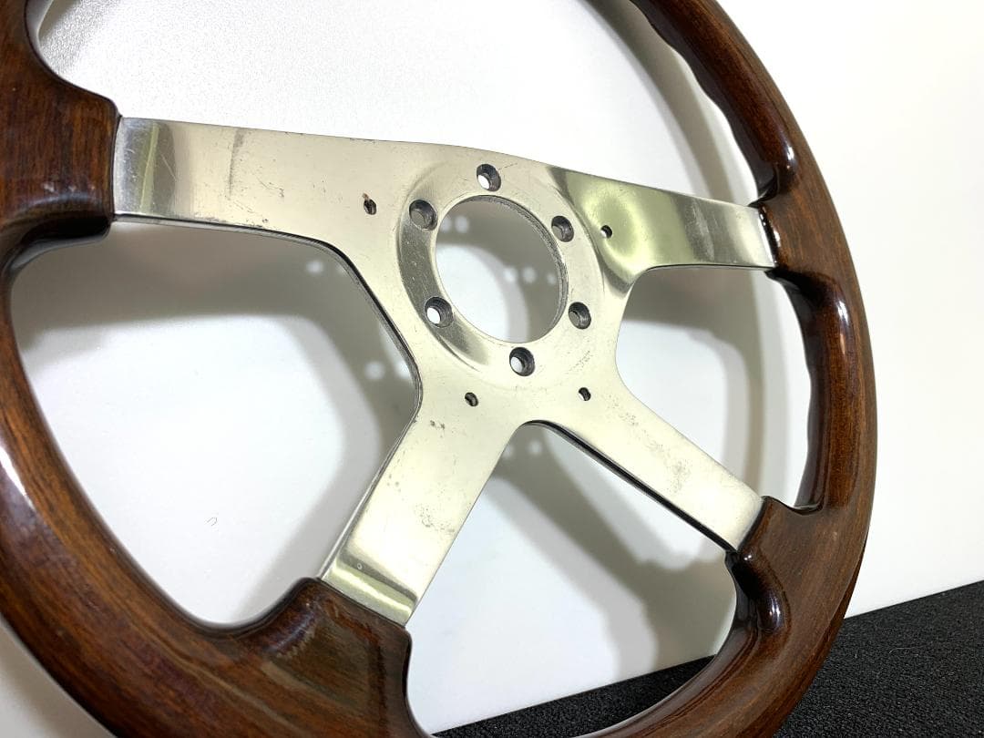 モモ ウッド ステアリング 4スポーク 36パイ 90年製 希少モデル 当時物