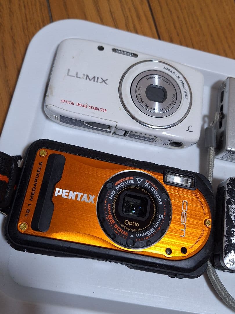 デジカメ多種4台まとめ売り完全故障品部品取りリペア専用❗使用不可