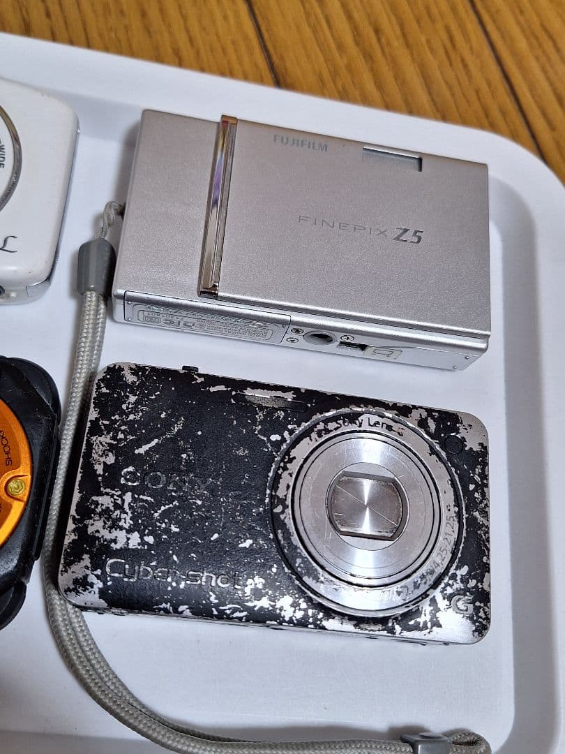 デジカメ多種4台まとめ売り完全故障品部品取りリペア専用❗使用不可