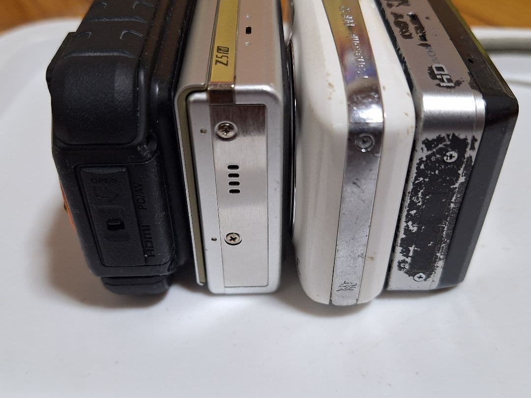 デジカメ多種4台まとめ売り完全故障品部品取りリペア専用❗使用不可