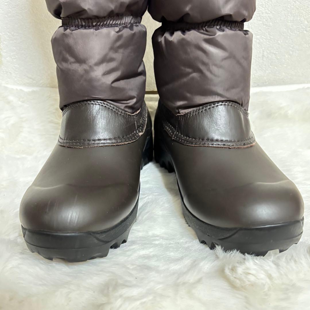 ほぼ新品 ☆ HUNTER スノー キルトブーツ UK4 ブラウン 上質 防水