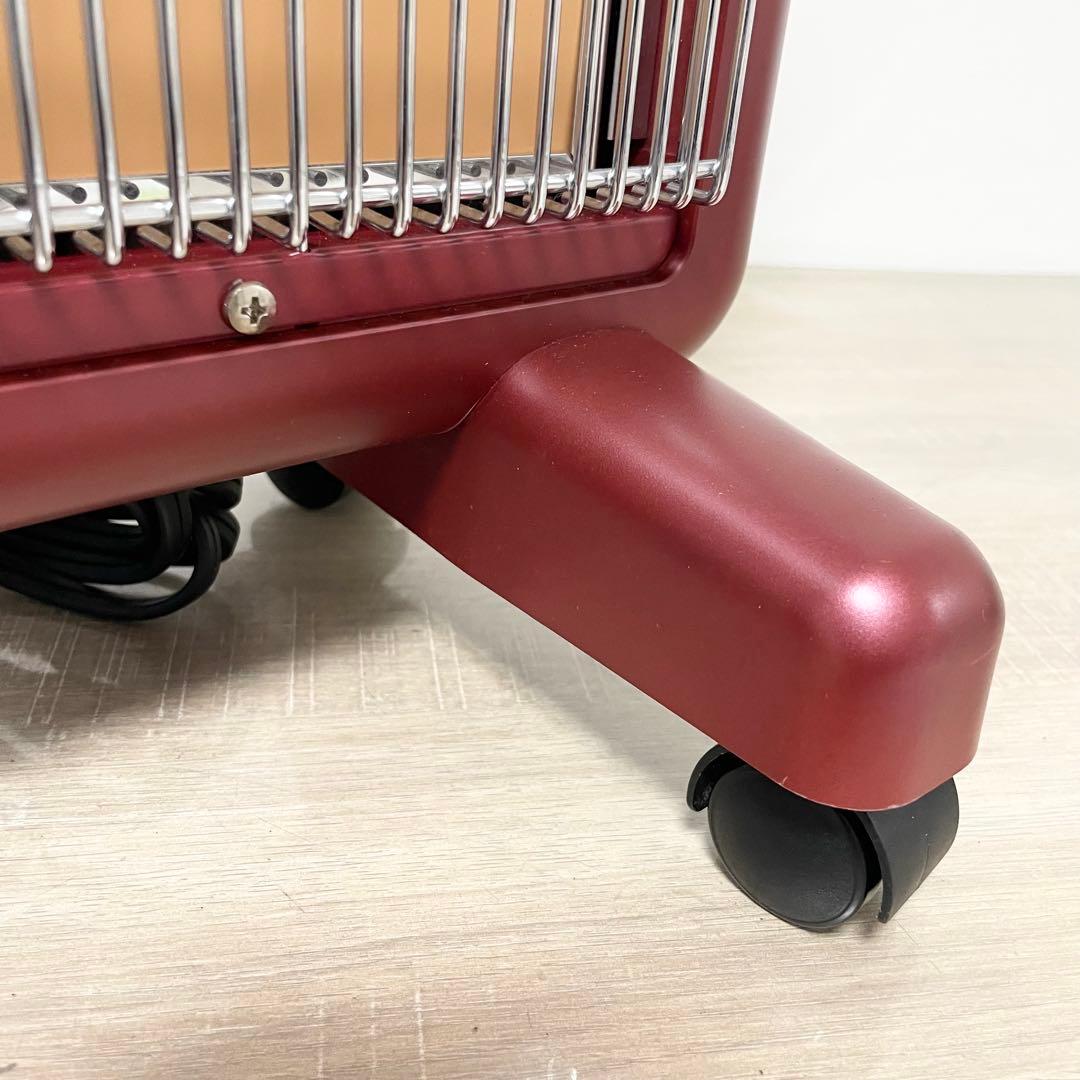 ★美品★ 遠赤外線暖房機 サンルミエ タイマー付 E800L-TM レッド