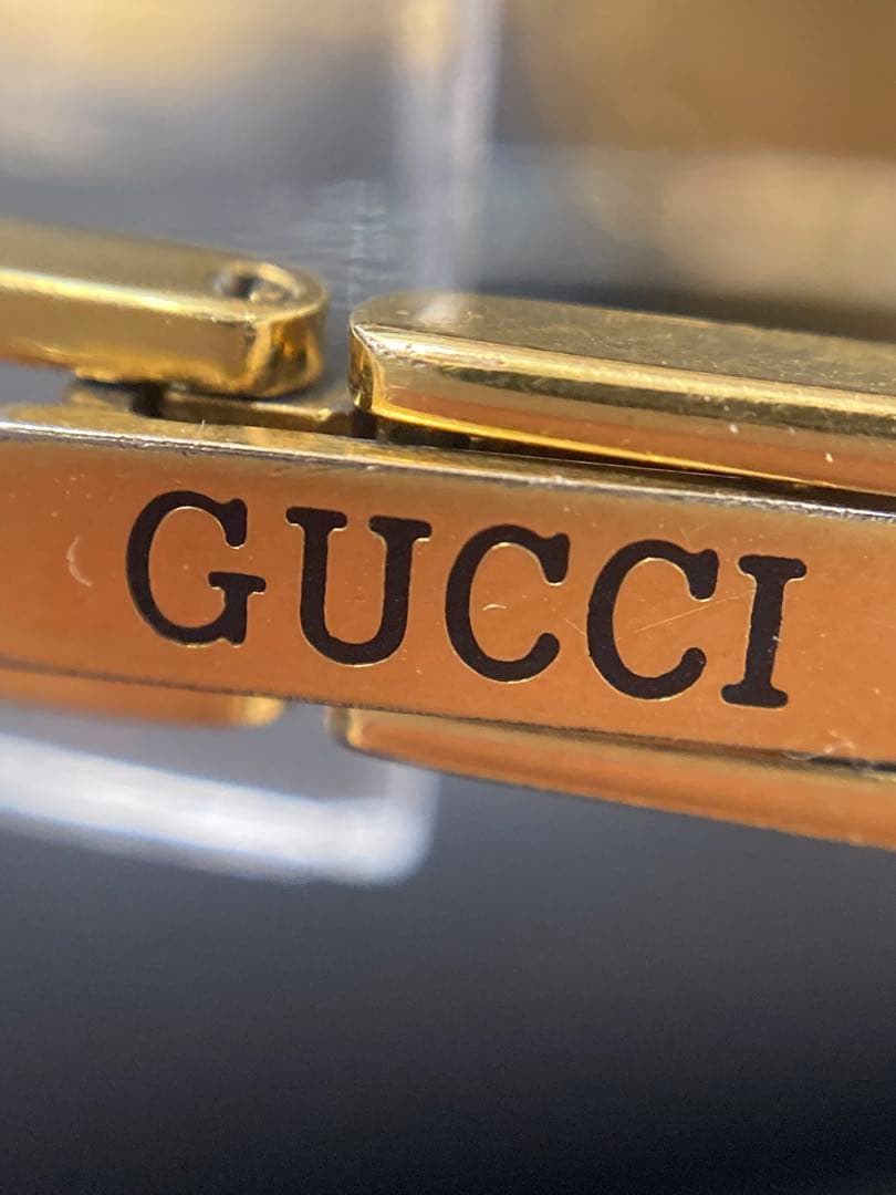 GUCCI　チェンジベゼル　ゴールドバングルウォッチ◇