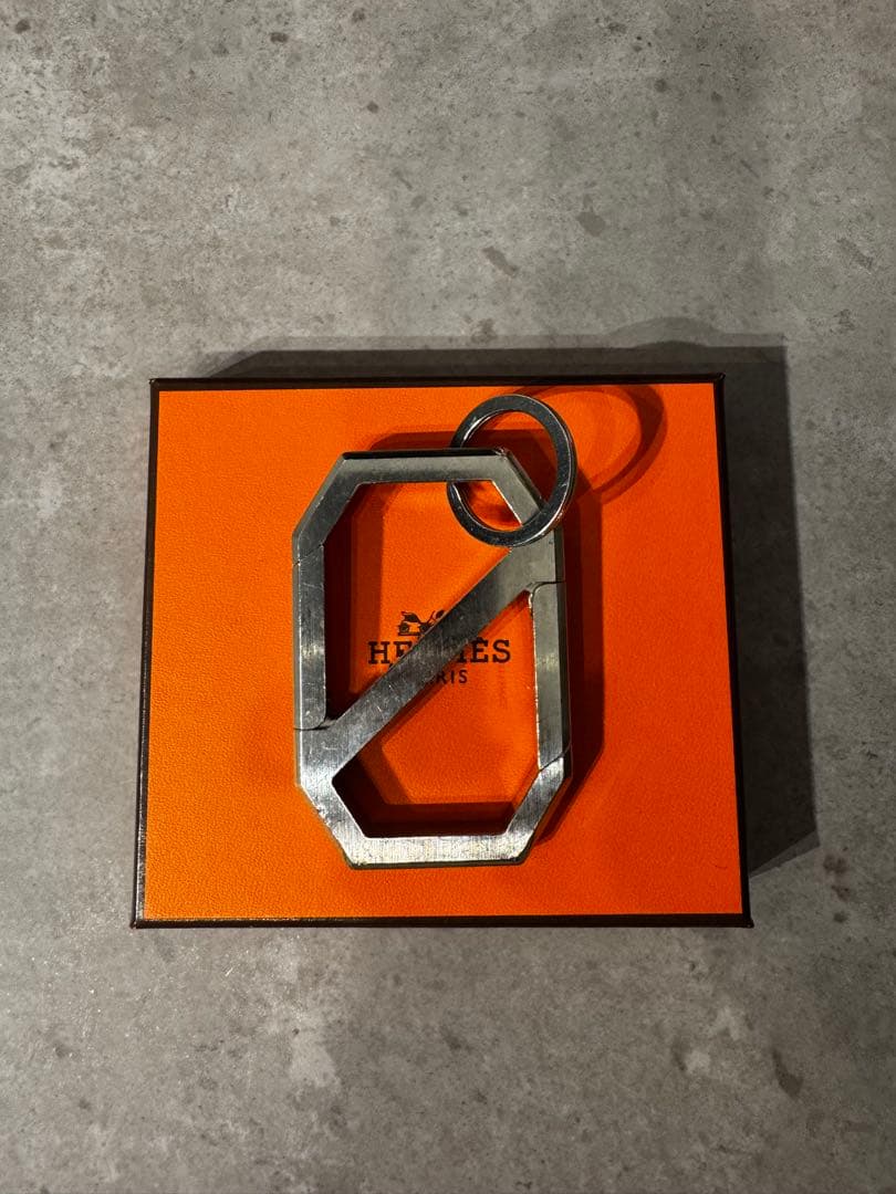 廃盤限定希少！エルメス・DELTA・キーリング・カラビナ