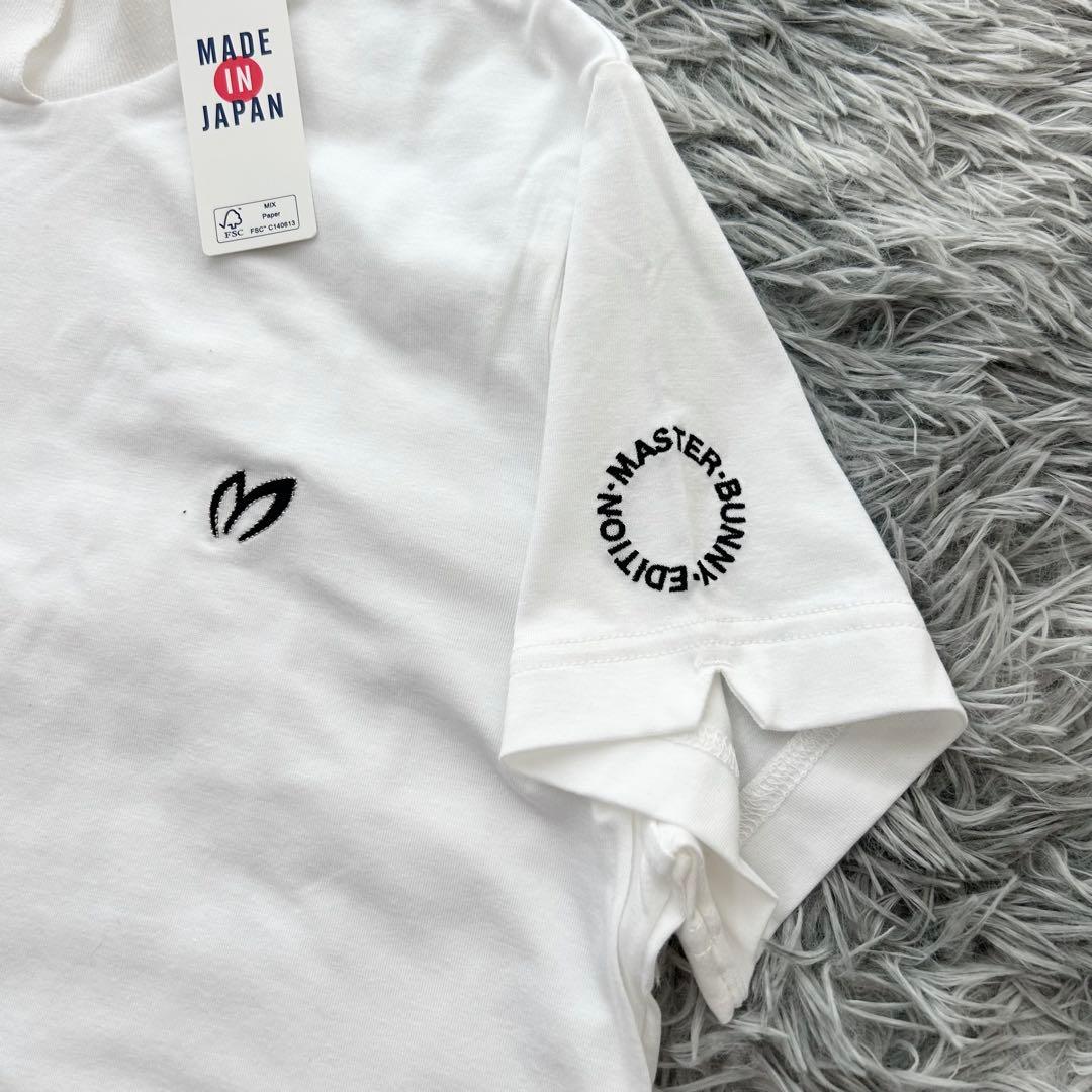 新品　マスターバニーエディション　モックネック　半袖シャツ　カットソー　ホワイト