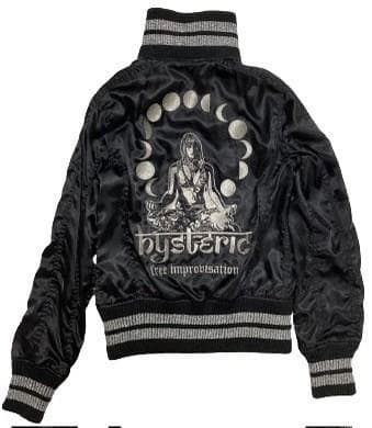 ヒステリックグラマー スカジャン ムーンガール刺繍 HYSTERICS ラメ加工