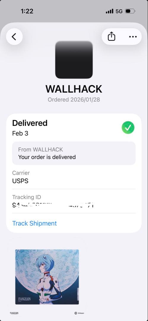 【新品未開封】WALLHACK SP-005 EVANGELION 綾波レイ