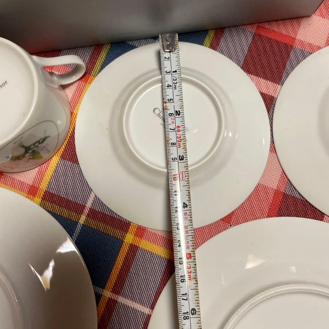 クリスチャンディオール ミリラフォーレ カップソーサーセット&大皿2枚　新品