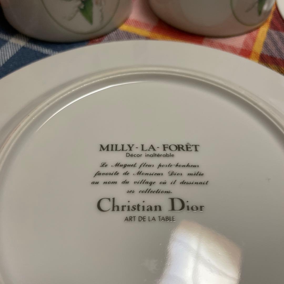 クリスチャンディオール ミリラフォーレ カップソーサーセット&大皿2枚　新品