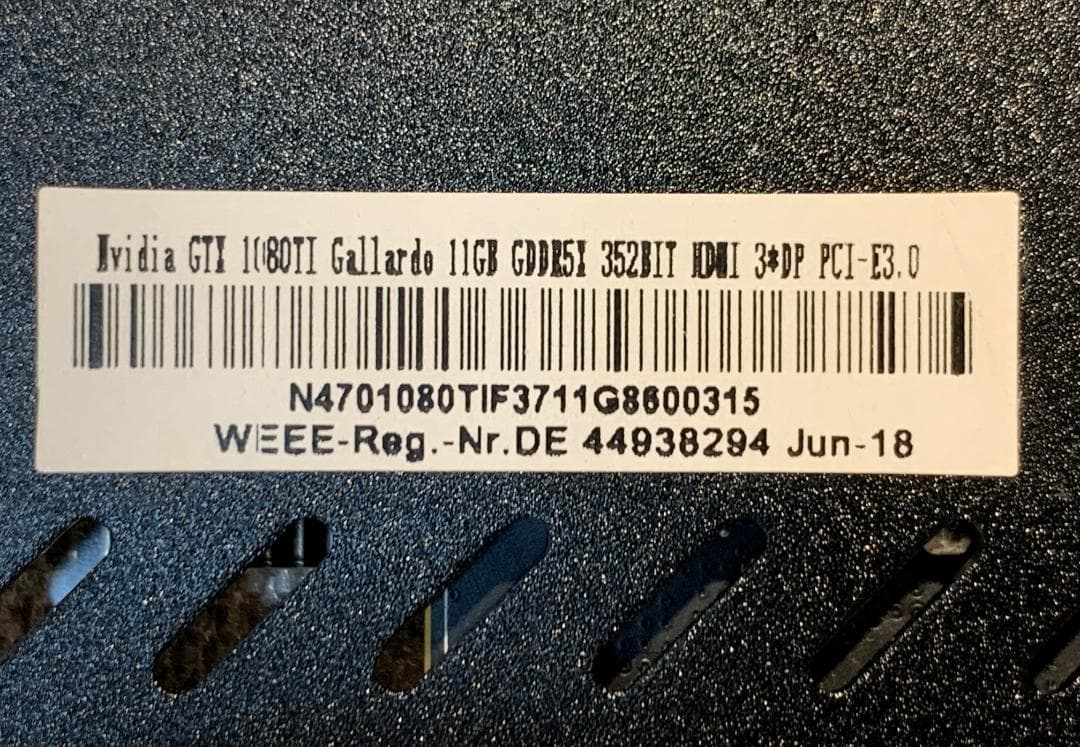 グラフィックボード・グラボ・ビデオカード Gallardo GeForce GTX 1080 Ti OC