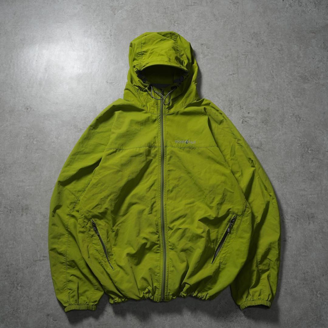 00s mont-bell シェルナイロンジャケット グリーン テック系 y2k