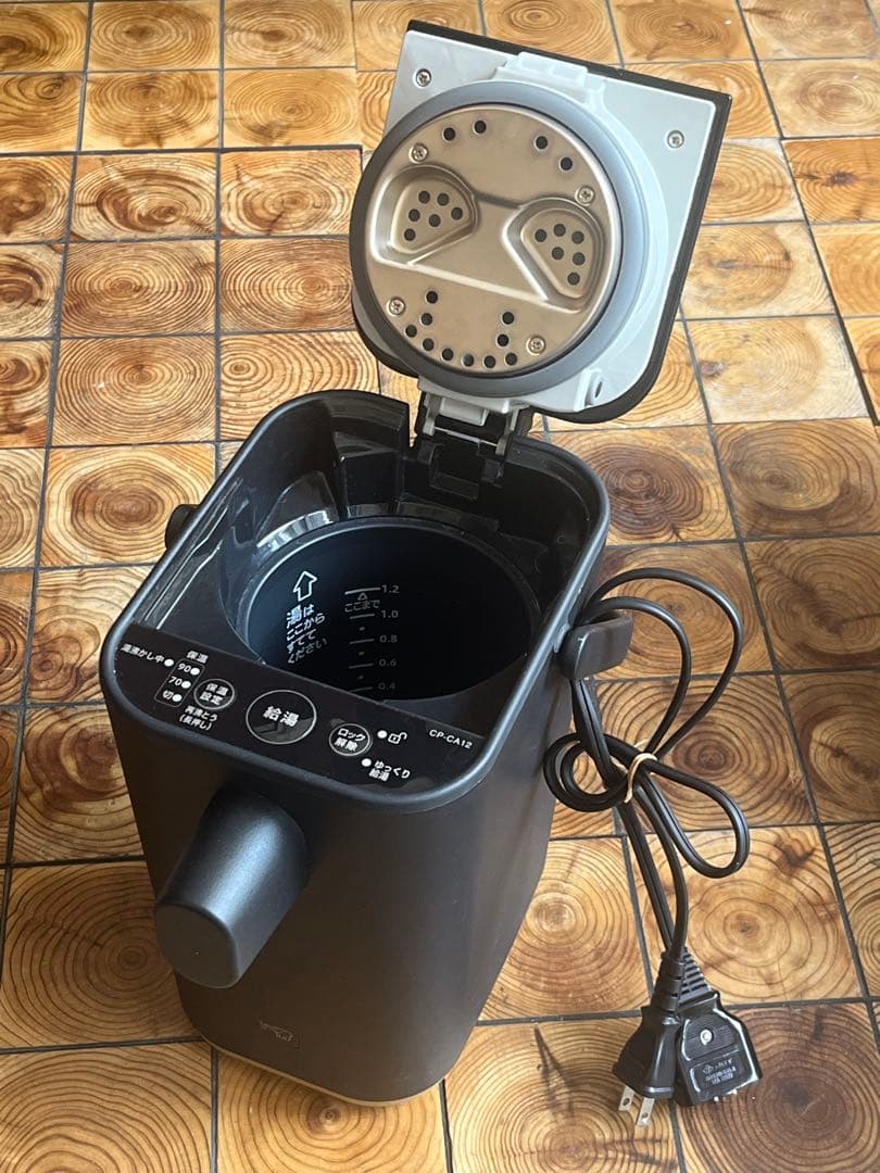 美品！象印 マイコン沸とう電動ポット STAN スタン 1.2L CP-CA12