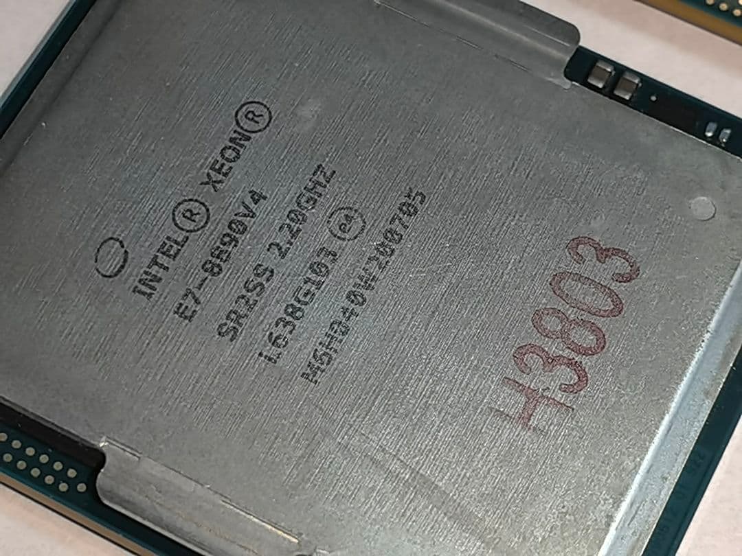 Xeon E7-8890 v4 動作確認済み 2個