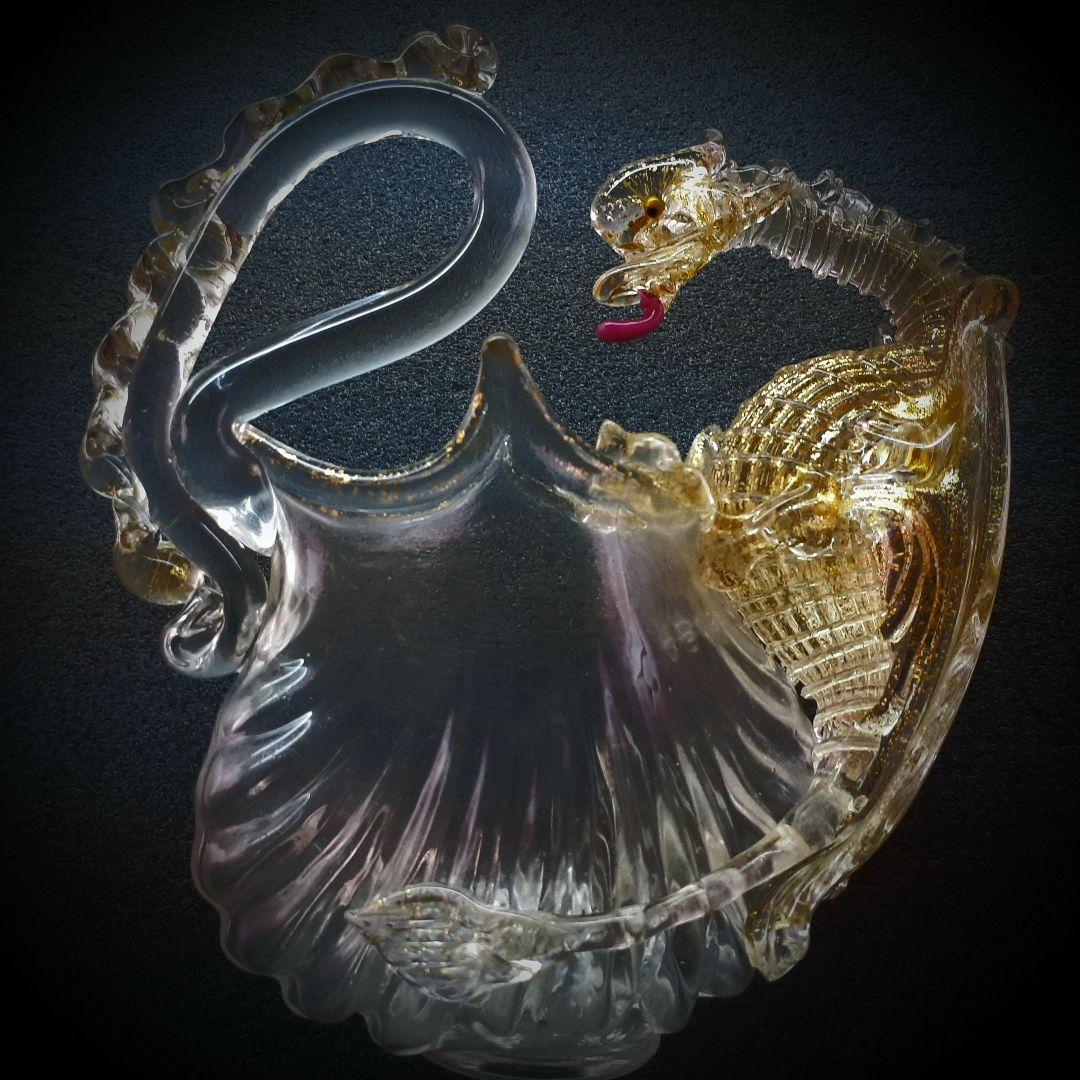 MURANO La Fenice ムラノ ラ フェニーチェ 双耳 ドラゴングラス