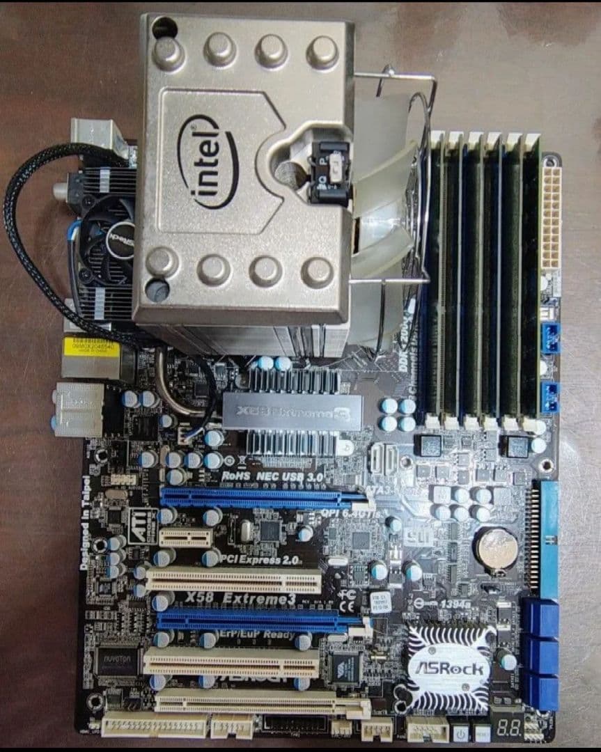 AsRock X58 Extreme3+i7 980x+CPUクーラー+24GB