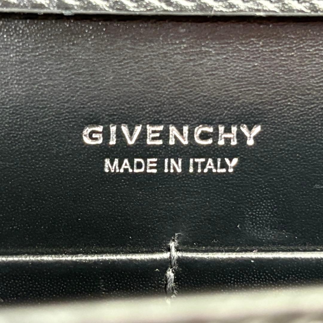 ジバンシィ レザー チェーンショルダーバッグ ブラック シルバー金具 正規品