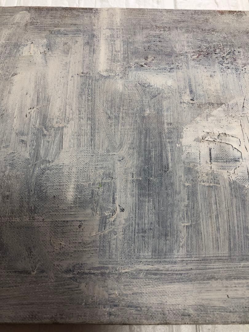 油絵（抽象画）モノクローム　Ｆ4