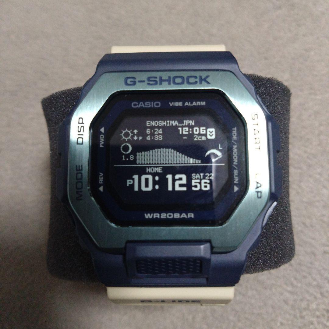 未使用に近い　G-SHOCK　GBX-100TT-2DR ネイビー/アイボリー
