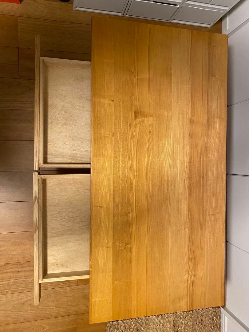 無印良品　MUJI タモ材　ローテーブル　天然木　廃盤