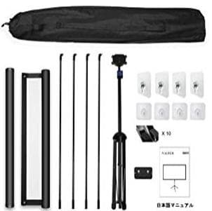 90インチ 4K プロジェクタースクリーン 自立式＆壁面取付式＆天井吊り下げ式