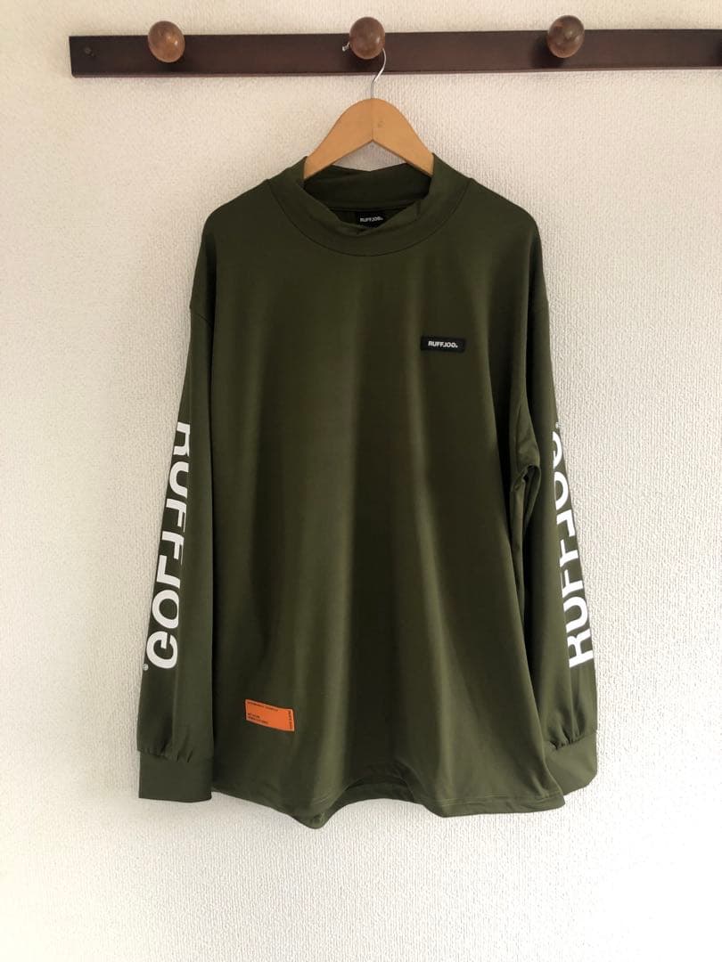 ラフロッグ　RUFFLOG MOCK NECK KHAKIサイズXL